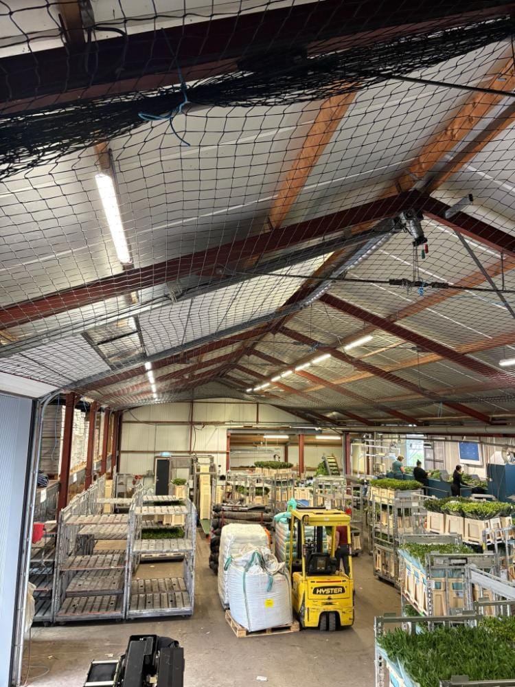 Valbeveiliging netten voor Montagebedrijf Berry B.V. in Nieuwe-Wetering
